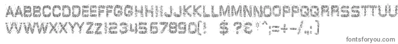 glazkrak Font – Gray Fonts on White Background