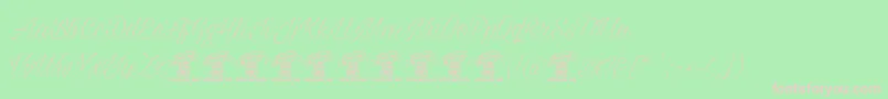 Milasiancircathinpersonal Font – Pink Fonts on Green Background