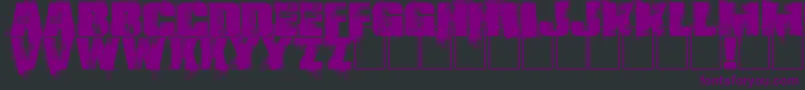 Gling Font – Purple Fonts on Black Background