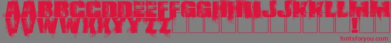 Gling Font – Red Fonts on Gray Background