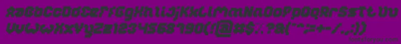 fuente GLITCH Bold Italic – Fuentes Negras Sobre Fondo Morado