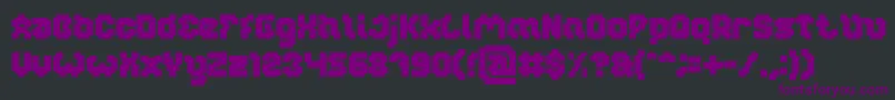GLITCH Bold-Schriftart – Violette Schriften auf schwarzem Hintergrund