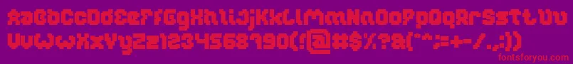 Шрифт GLITCH Bold – красные шрифты на фиолетовом фоне