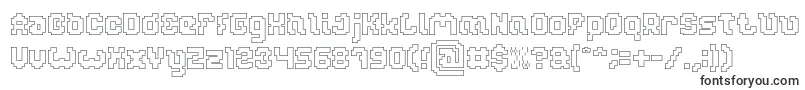 Шрифт GLITCH Hollow – шрифты для Adobe Acrobat