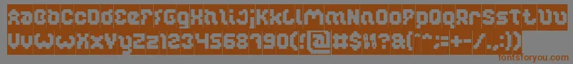 fuente GLITCH Inverse – Fuentes Marrones Sobre Fondo Gris