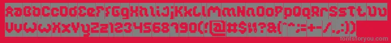 GLITCH Inverse Font – Gray Fonts on Red Background