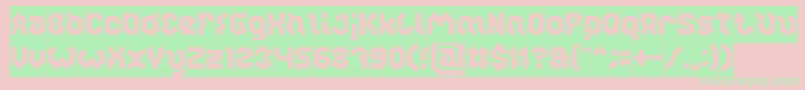 GLITCH Inverse Font – Green Fonts on Pink Background