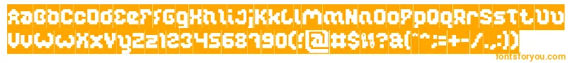 GLITCH Inverse Font – Orange Fonts