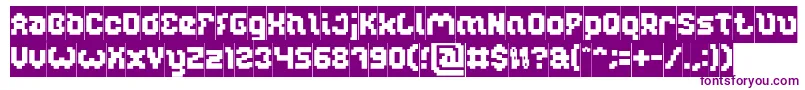 GLITCH Inverse Font – Purple Fonts