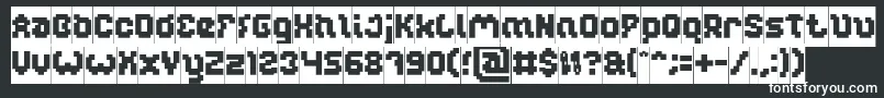 GLITCH Inverse Font – White Fonts on Black Background