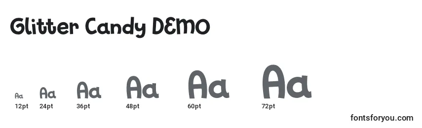 Glitter Candy DEMO Font Sizes