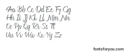 Czcionka Glitter Script