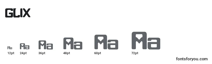 GLIX     Font Sizes