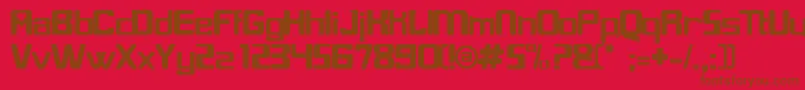 GLIX     Font – Brown Fonts on Red Background