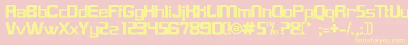 GLIX     Font – Yellow Fonts on Pink Background