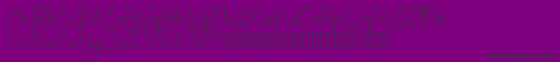 gllibfith Font – Black Fonts on Purple Background