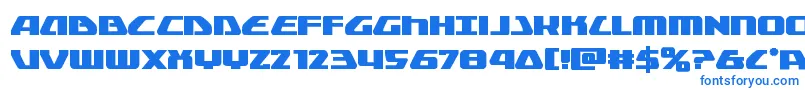 フォントglobaldynamicsbold – 青いフォント