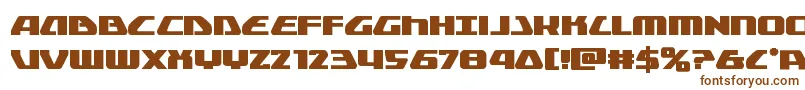 Шрифт globaldynamicsbold – коричневые шрифты на белом фоне