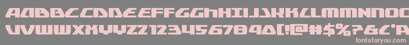 globaldynamicsbold Font – Pink Fonts on Gray Background