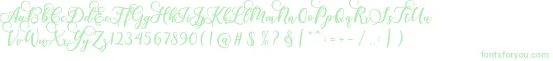 Gloretha Script Font – Green Fonts