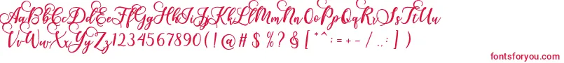 fuente Gloretha Script – Fuentes Rojas