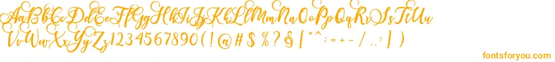 fuente Gloretha Script – Fuentes Naranjas