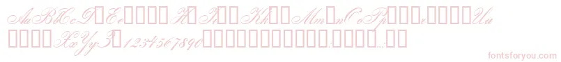 Gloria Font – Pink Fonts on White Background