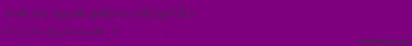 Glorial Font – Black Fonts on Purple Background