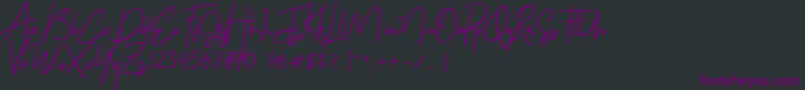 Gloriant Font – Purple Fonts on Black Background