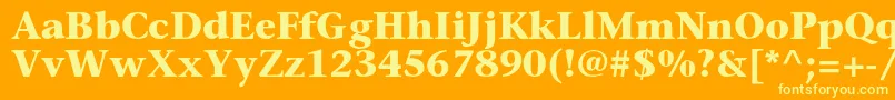 More about SonetserifBold Font SonetserifBold Font – Yellow Fonts on Orange Background