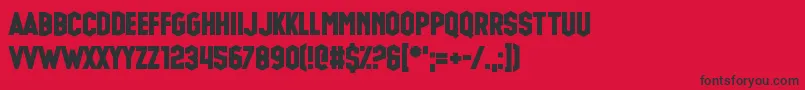 Glue Gun Font – Black Fonts on Red Background