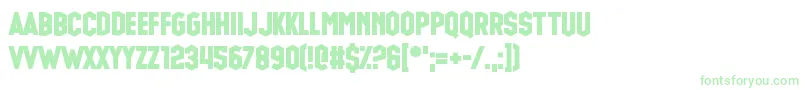 Glue Gun Font – Green Fonts on White Background