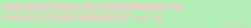 Glue Gun Font – Pink Fonts on Green Background