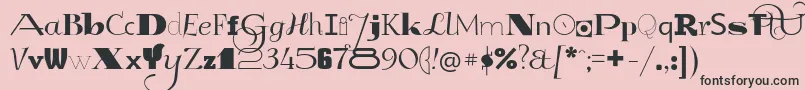 GlukMixer Font – Black Fonts on Pink Background