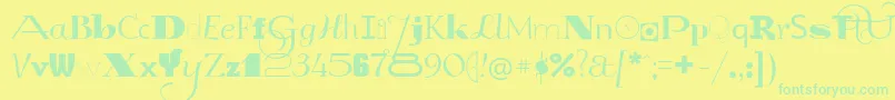 More about GlukMixer Font GlukMixer Font – Green Fonts on Yellow Background