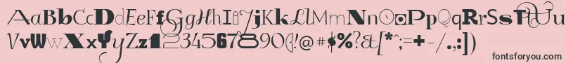 fuente GlukMixer – Fuentes Negras Sobre Fondo Rosa