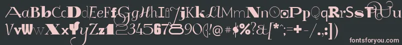 GlukMixer Font – Pink Fonts on Black Background