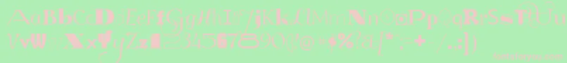 GlukMixer Font – Pink Fonts on Green Background