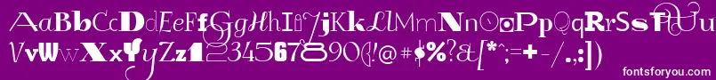 GlukMixer Font – White Fonts on Purple Background