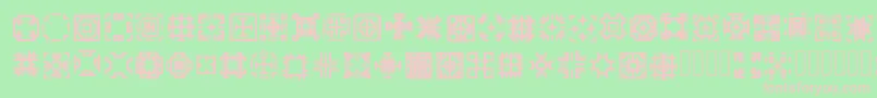 Glypha Regular Font – Pink Fonts on Green Background