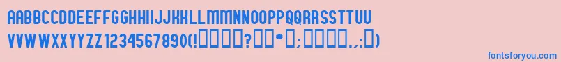 GMEXN    Font – Blue Fonts on Pink Background