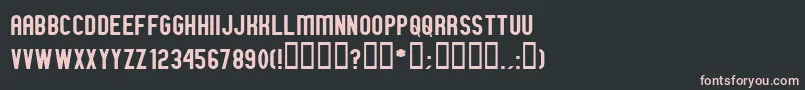 GMEXN    Font – Pink Fonts on Black Background