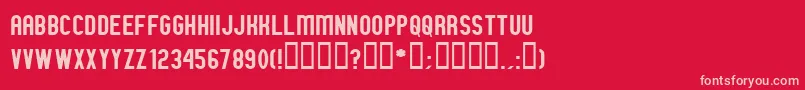 GMEXN    Font – Pink Fonts on Red Background