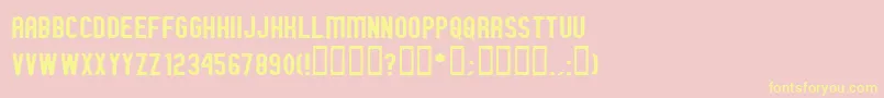 GMEXN    Font – Yellow Fonts on Pink Background