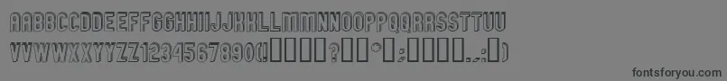 fuente GMEXOD   – Fuentes Negras Sobre Fondo Gris
