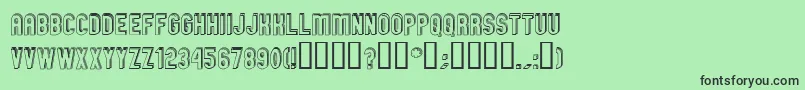 GMEXOD   Font – Black Fonts on Green Background