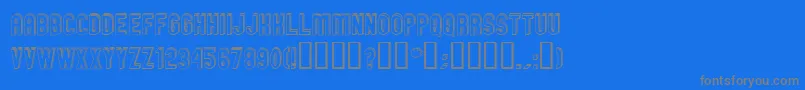 GMEXOD   Font – Gray Fonts on Blue Background