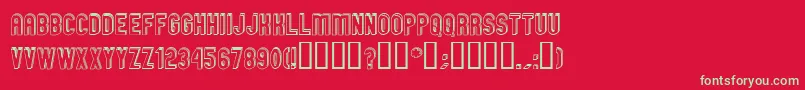 GMEXOD   Font – Green Fonts on Red Background