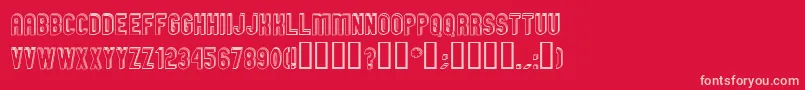 GMEXOD   Font – Pink Fonts on Red Background