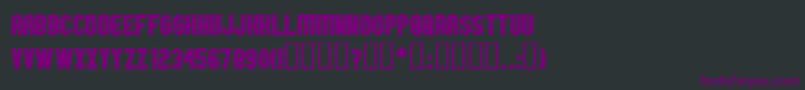 Шрифт GMEXOO   – фиолетовые шрифты на чёрном фоне
